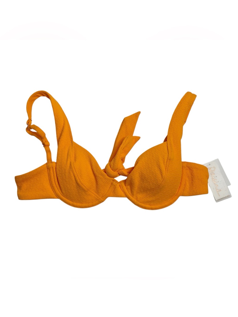 Raisins Full Moon Bra Swim Bikini Top Orange Underwire Size Medium New